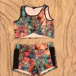 Shirt and shorts outfit